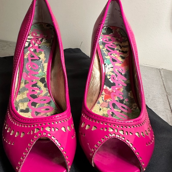 Pink Sam Edelman peep toe heels - Barbie core! - Picture 6 of 6